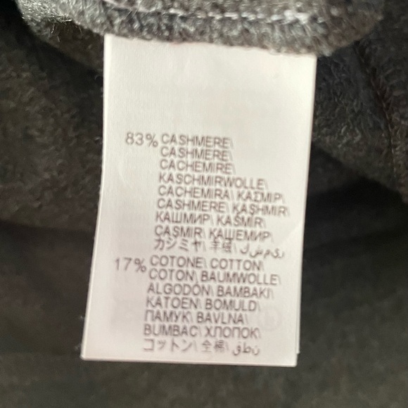 NWOT BRUNELLO CUCINELLI gray cashmere hoodie cardigan, monili trim, S - Picture 8 of 8